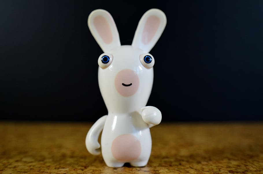 Hare, White, funny, easter, animal representation, figurine HD wallpaper