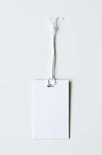 photo of white bookmark, label, blank, design, paper, tag, decoration HD wallpaper
