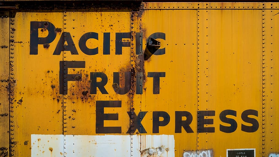 Pacific Fruit Express label, closeup photo of Pacific Fruit Express poster HD wallpaper