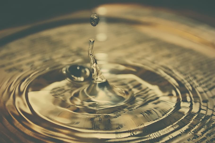 water drop, text, underwater, liquid, clean, splash, clear HD wallpaper