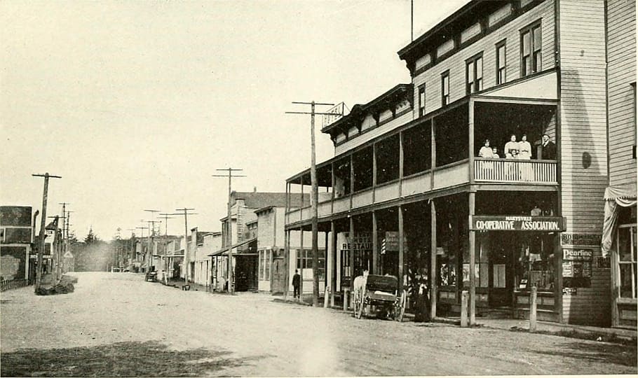 Front Street in Marysville in Washington, photos, maryville, public domain, HD wallpaper
