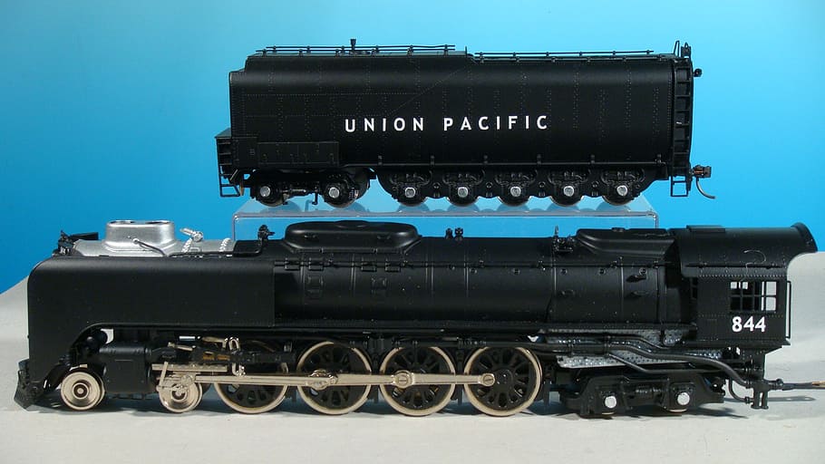 model railway, train, steam locomotive, american, union pacific, HD wallpaper