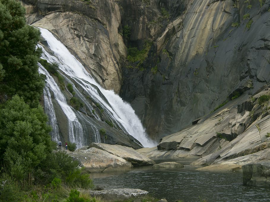 waterfall, rocks, river, scenics - nature, beauty in nature HD wallpaper