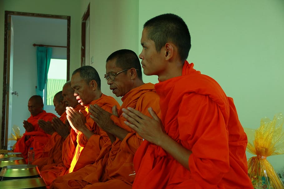 buddhist, monk, buddhism, religious, traditional, thailand HD wallpaper
