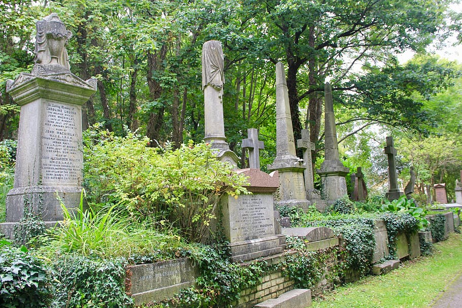 cemetery, headstone, graveyard, death, tombstone, gravestone, HD wallpaper