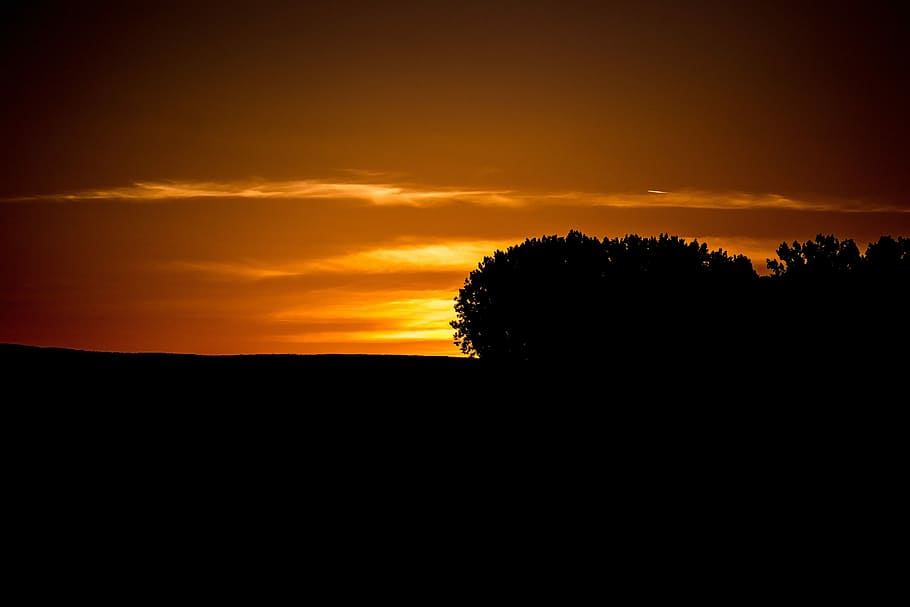 Sky, Evening, Sunset, Clouds, Dusk, evening sky, afterglow HD wallpaper