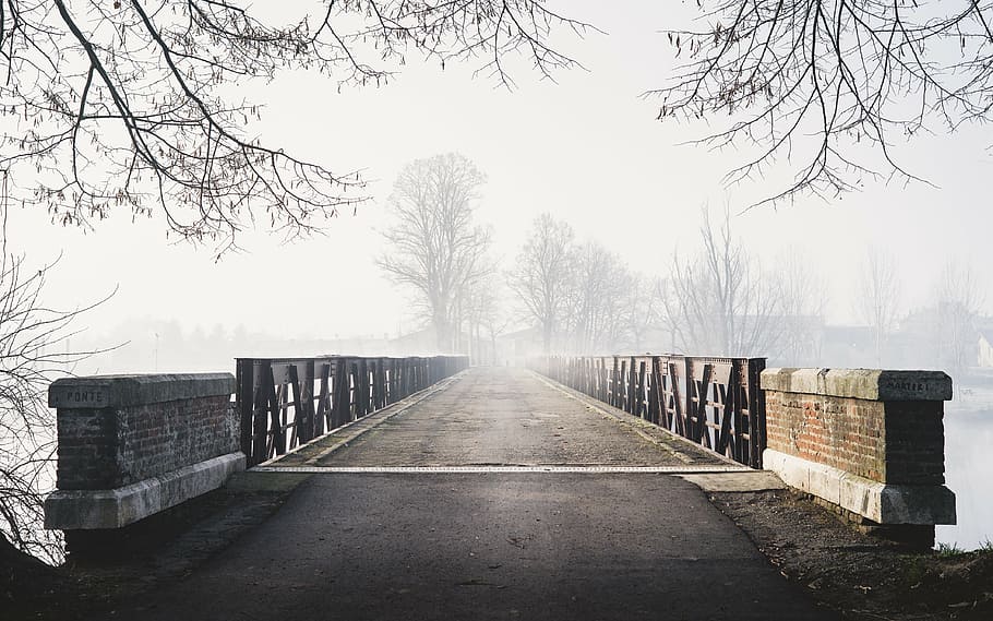 black and gray concrete bridge at daytime, architecture, infrastructure HD wallpaper