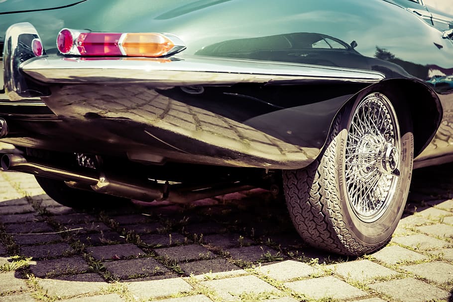 Oldtimer, Auto, Vehicle, Classic, pkw, chrome, back light, rear HD wallpaper