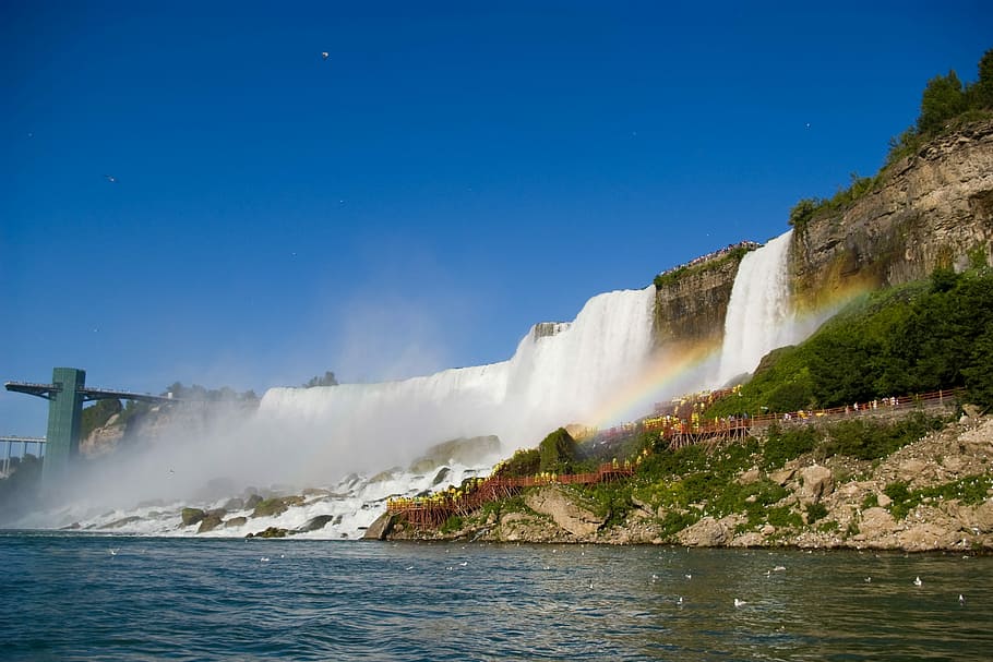 Niagara, Falls, Wa, Nature, River, Water, falls wa, landscape, HD wallpaper