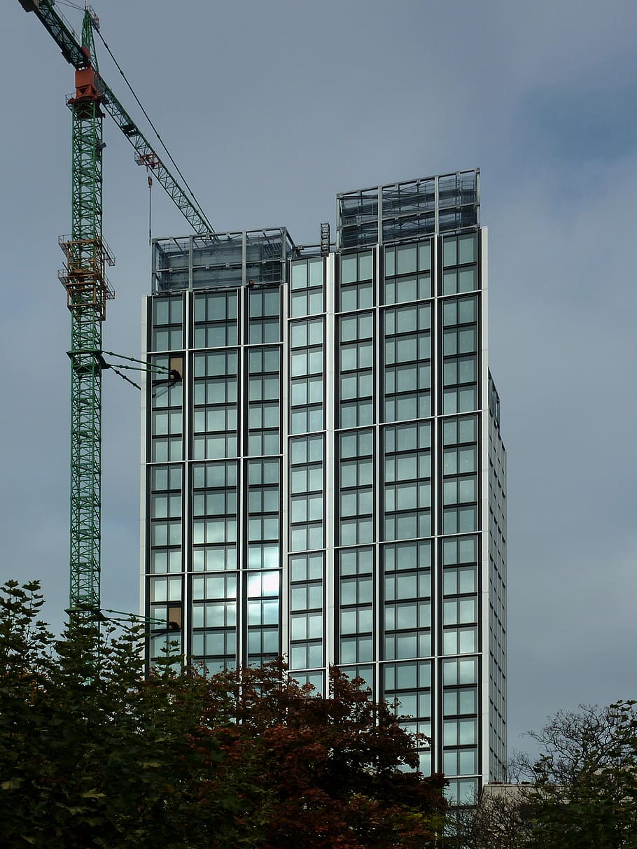 construction, skyscraper, new building, office building, architecture HD wallpaper