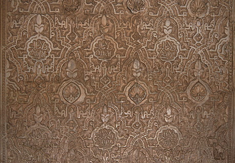 Arab, Stuc, Alhambra, Granada, Wall, spain, relief, decor, oriental HD wallpaper