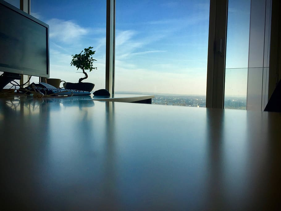 HD wallpaper: Office Space, Coffee, Sky, Blue, Work, tower, vienna, austria  | Wallpaper Flare