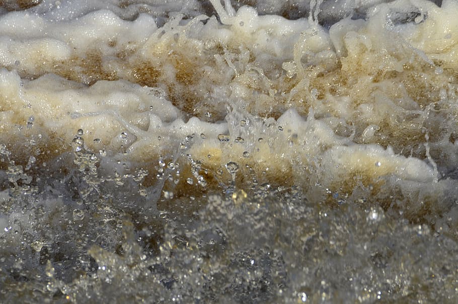 water, fors, bubbles, nature, no people, close-up, backgrounds HD wallpaper