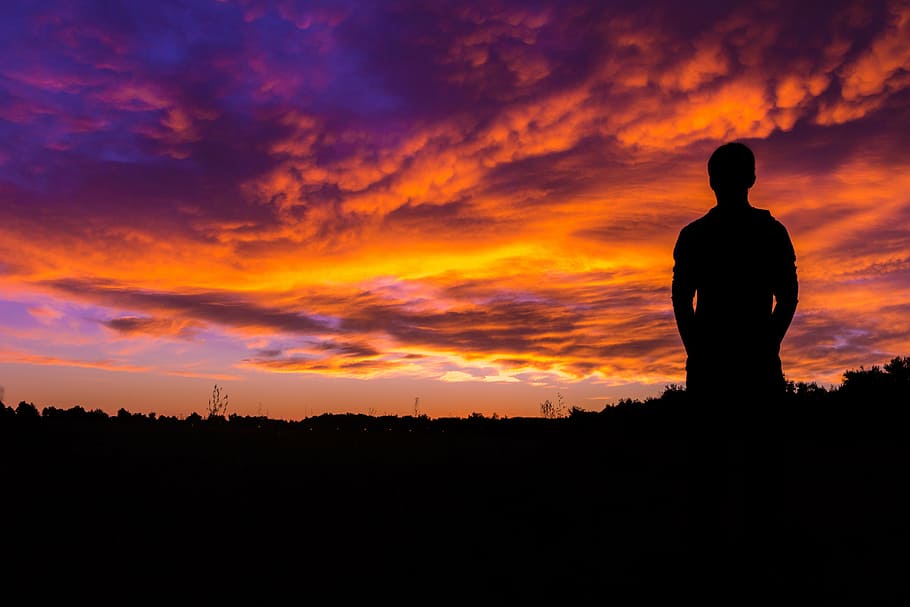 clouds, dawn, dusk, evening, golden hour, landscape, light HD wallpaper