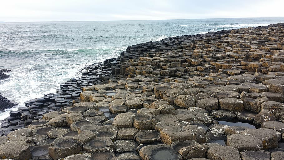 ireland, northern ireland, giants causeway, trip, travel, ride, HD wallpaper