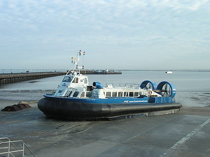 hovercraft, sea, transportation, nautical, water, marine, technology HD wallpaper