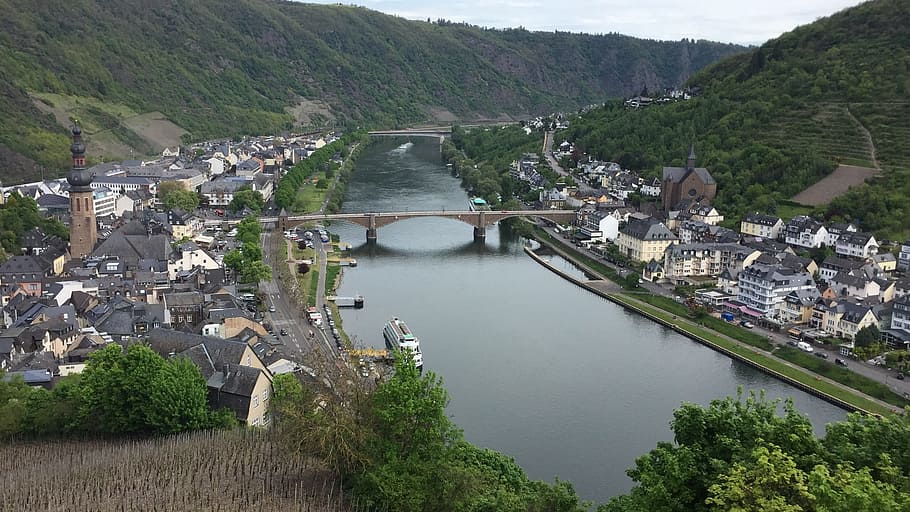 Cochem, Mosel, Vineyards, river, europe, water, no people, built structure HD wallpaper