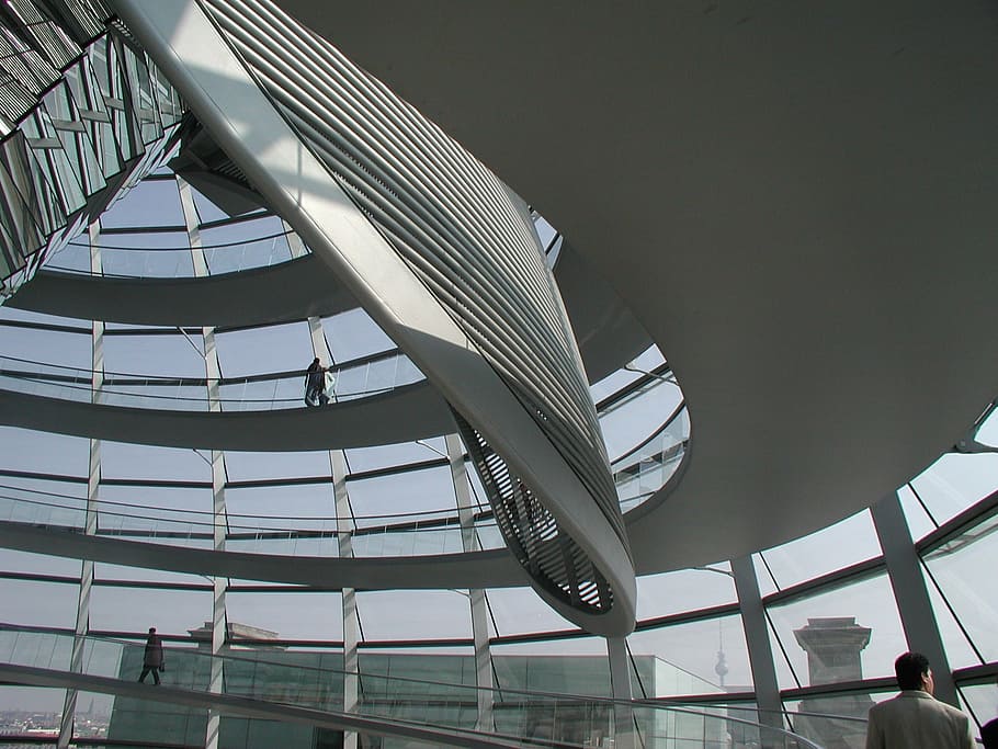 dome, reichstag, berlin, architecture, modern, glass - Material HD wallpaper