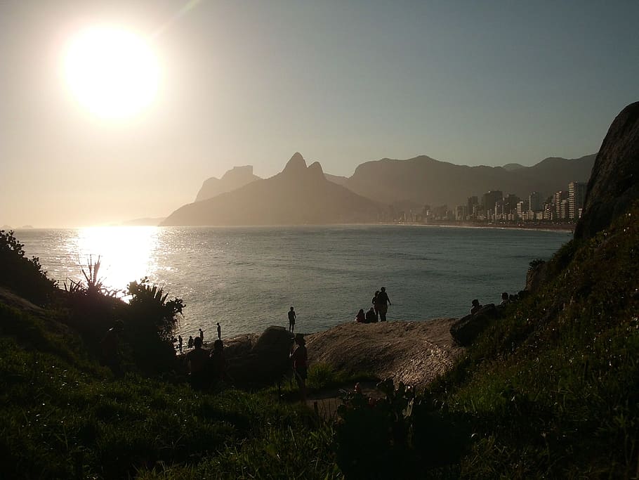Sunset, Holidays, Sol, trip, eventide, nature, brazil, water HD wallpaper