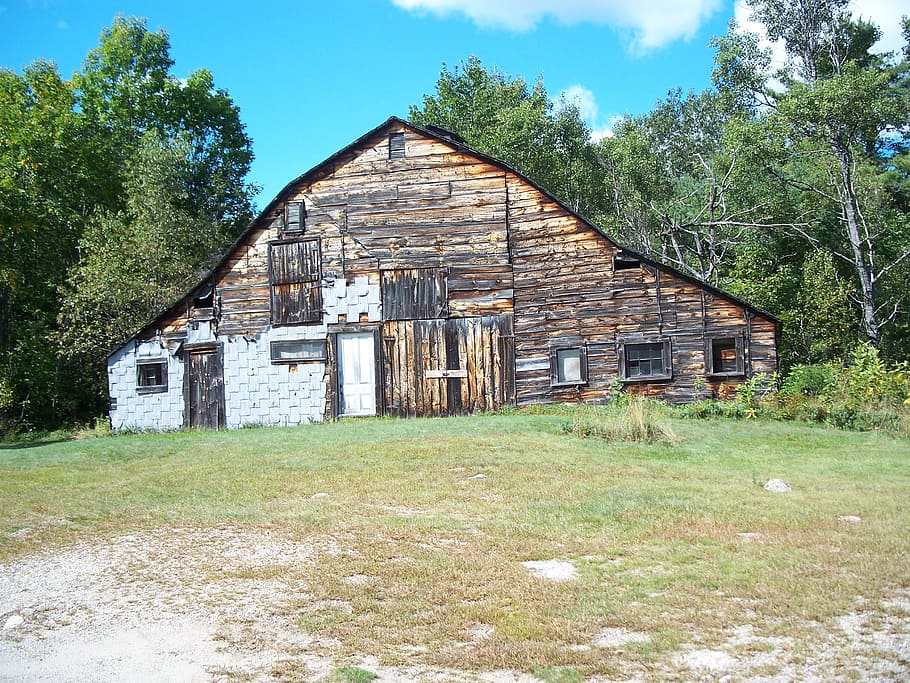 barn, slightly used, rustic, cottage, wooden house, countryside HD wallpaper