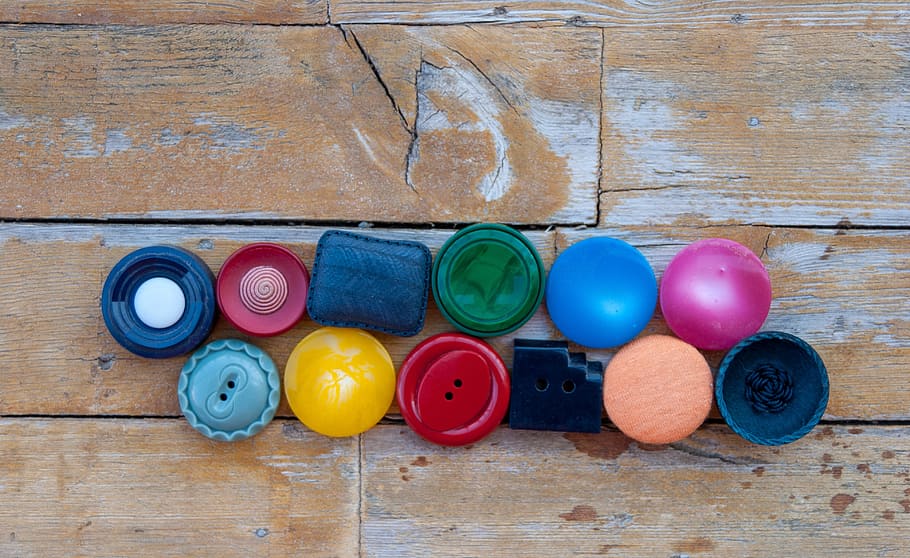 buttons, colors, wood, file, retro, forms, tailor, multi colored HD wallpaper