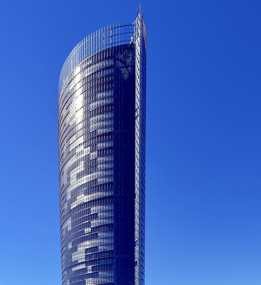skyscraper, posttower, telecom tower, communication, building HD wallpaper