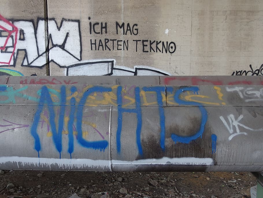 techno, graffiti, nothing, urban, text, wall - building feature HD wallpaper