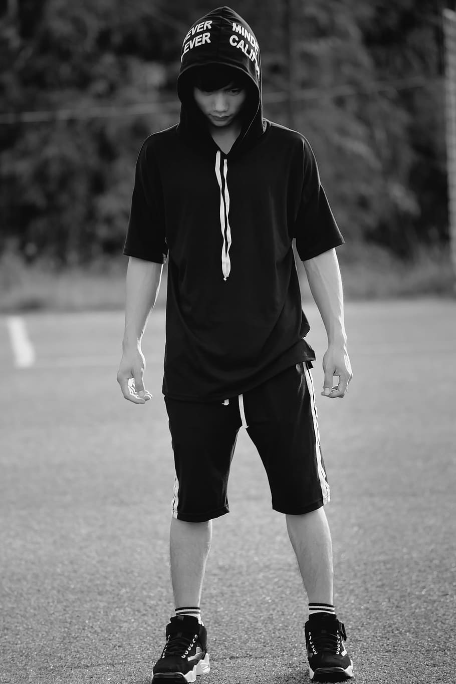 Portrait, Rigid, Cable, Black And White, rigid cable, sport HD wallpaper