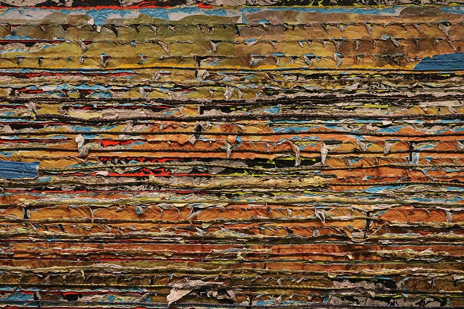 multicolored painted wall, wall art, pattern, old, texture, rippes HD wallpaper