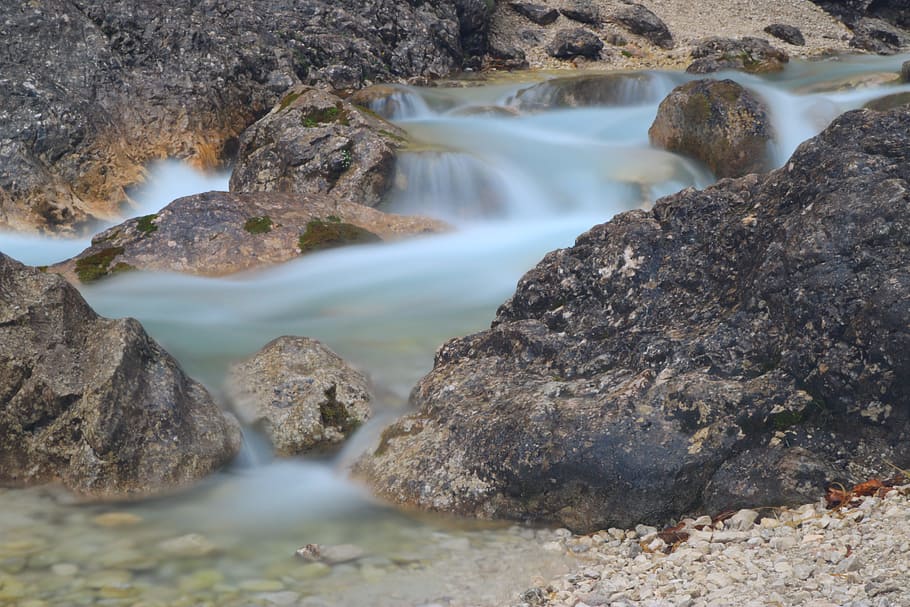 alpine, eibsee, short holiday, germany map, water, rock, rock - object HD wallpaper