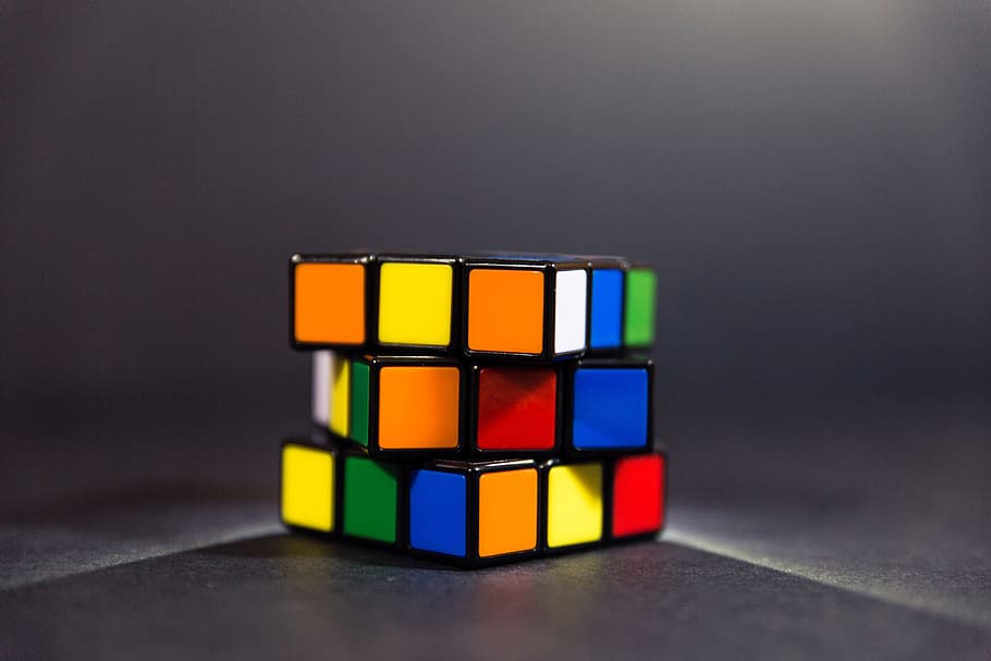 3x3 Rubik's cube, rubik cube, puzzle, toy, game, solving, rubik mind, HD wallpaper