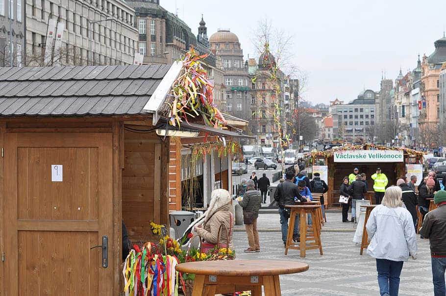 easter, markets, prague, architecture, building exterior, built structure HD wallpaper