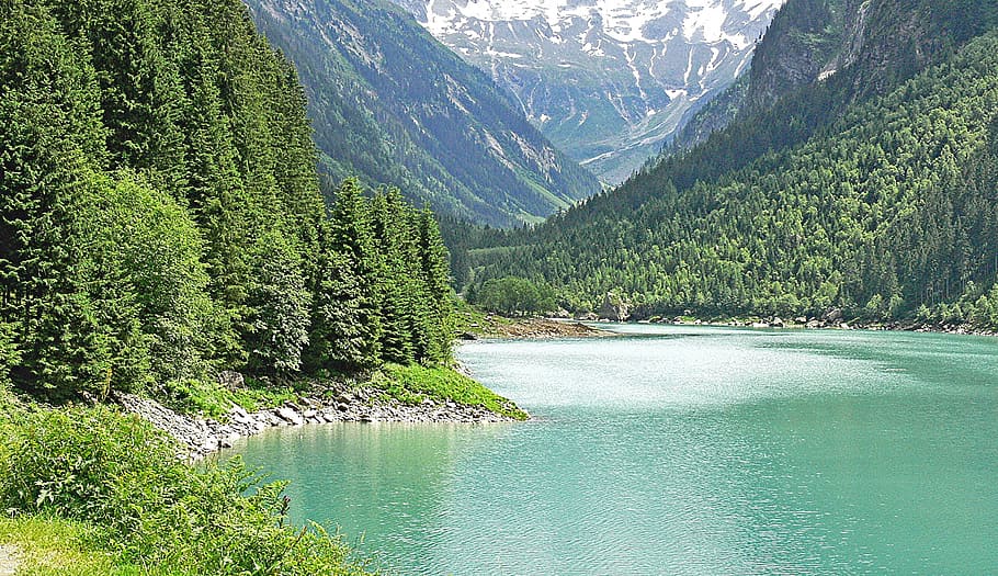 Alpine Lake, Austria, Memory, stillup memory, zillertaler alpen HD wallpaper
