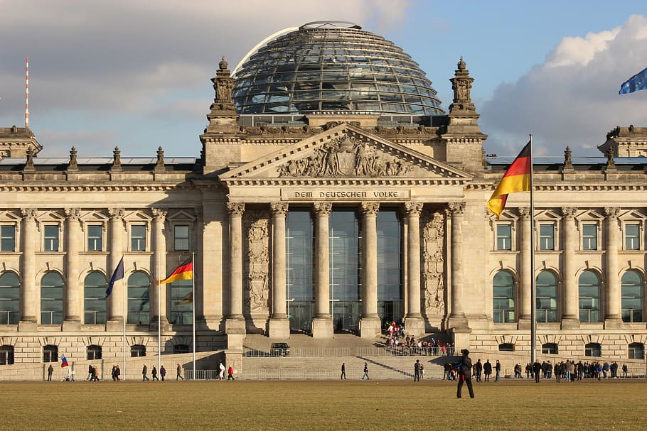 Berlin Germany, Night at Reichstag German Parliament Building Stock Photo -  Image of night, landmark: 259277922