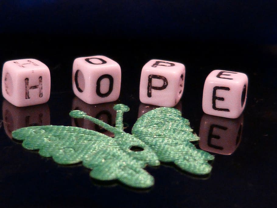 hope, beads, macro, decoration, butterfly, green, studio shot HD wallpaper