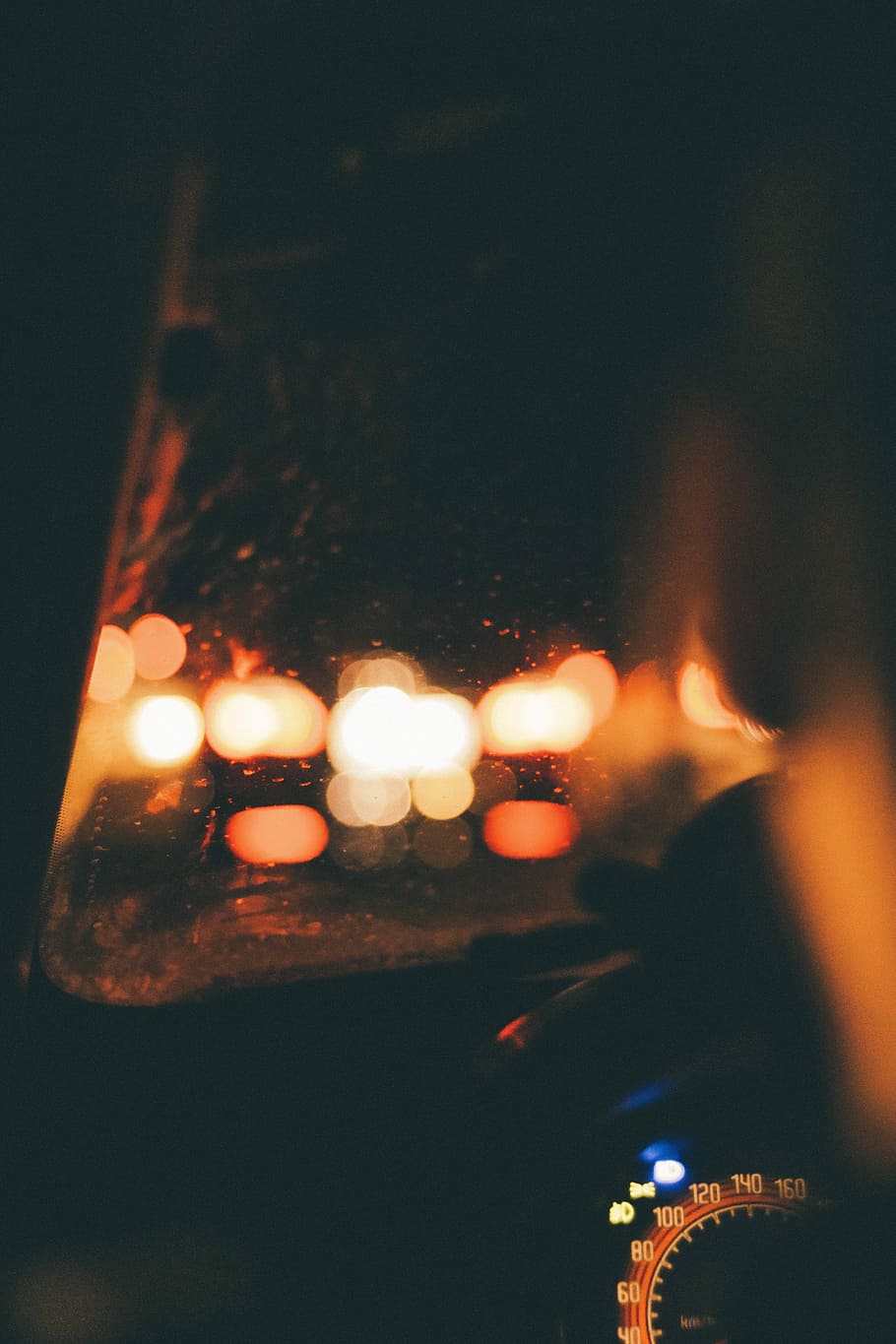bokeh lights, bokeh photography of vehicle near lights, driving HD wallpaper