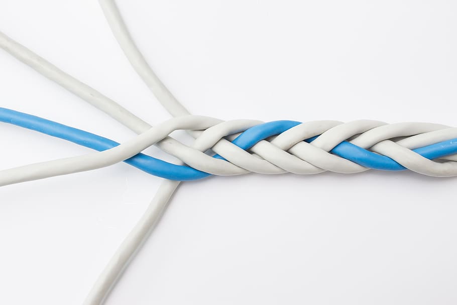 merger, network, cat, network cables, internet, weave, woven HD wallpaper