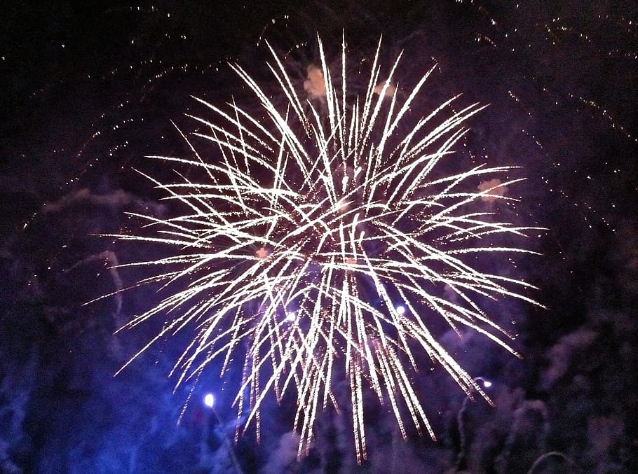 fireworks display, explosion, night sky, bright, occasion, party HD wallpaper