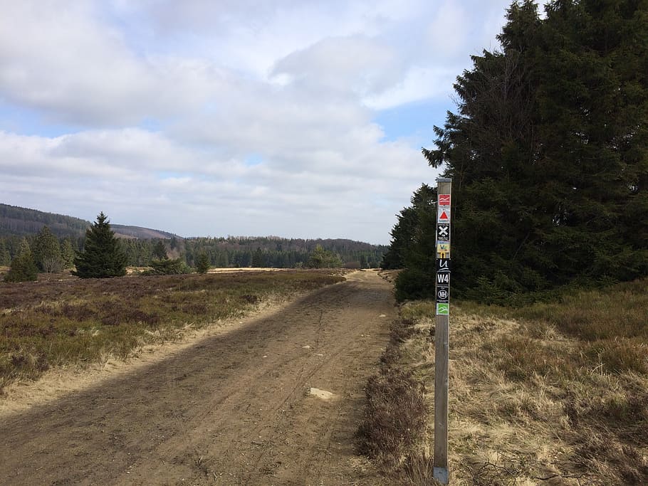 sauerland, spring, directory, highlands, road, cloud - sky HD wallpaper
