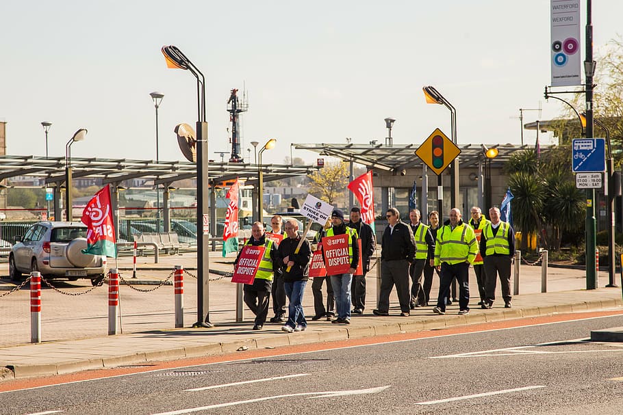 siptu, workers, bus eireann, group of people, transportation HD wallpaper