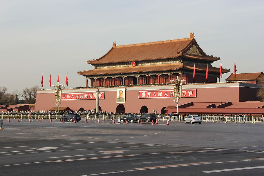 Beijing, Tiananmen Square, the magnificent, architecture, building exterior, HD wallpaper