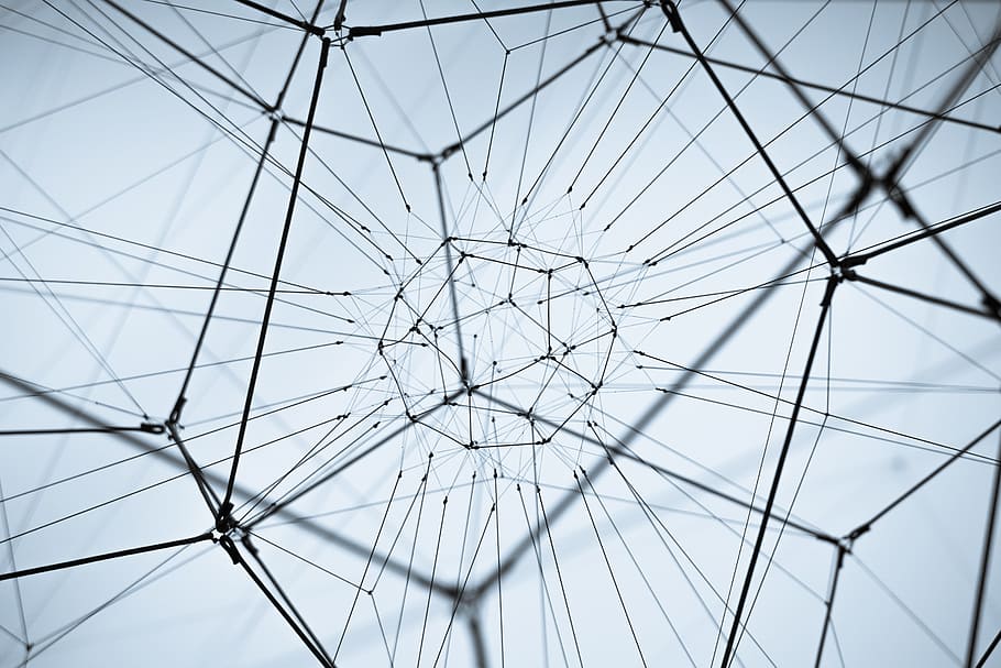 photo of black metal wires, view of black frames, abstract, technology HD wallpaper