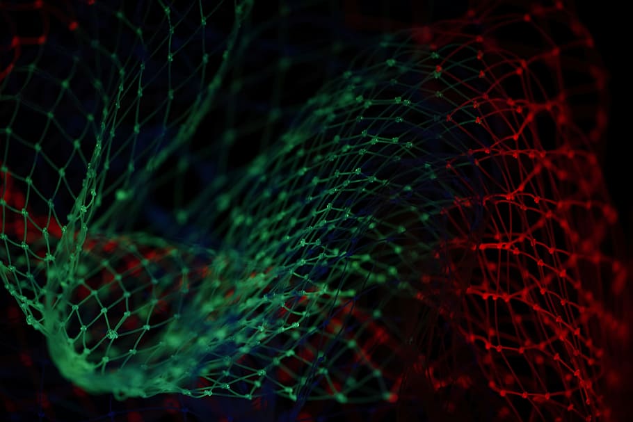 green and red light wallpaper, red and green net, Mix, colors HD wallpaper
