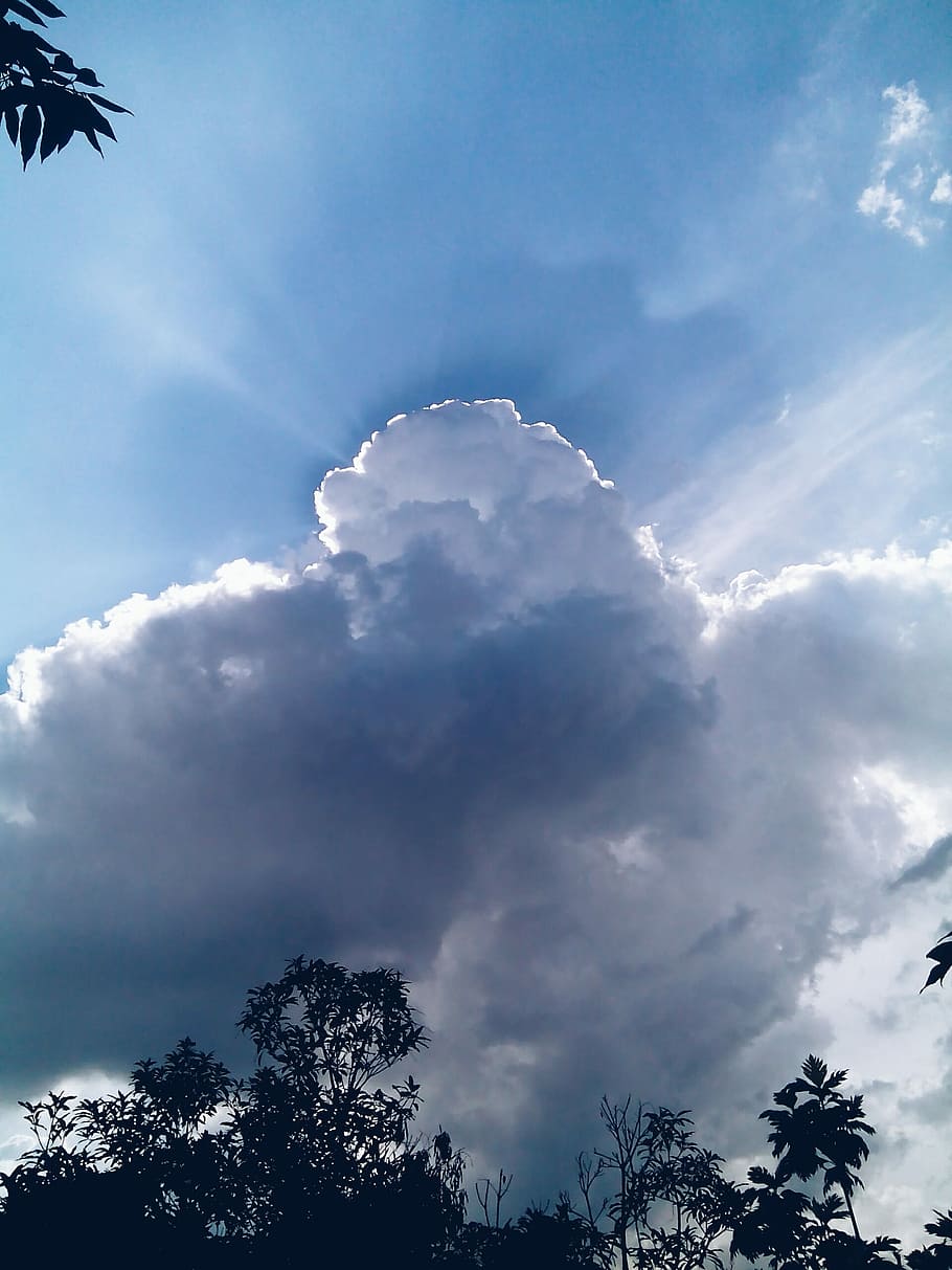 Blue, Cloud, Sky, View, Nature, the sky, the sky is blue, indonesian HD wallpaper