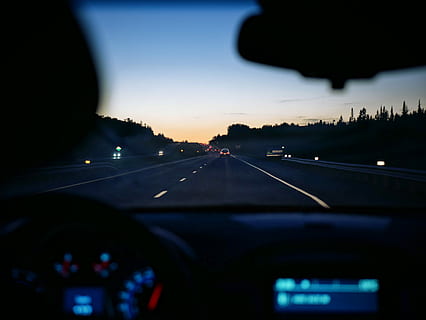 black car instrument cluster panel, transportation, highway, traffic HD wallpaper