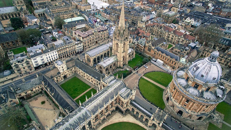 high angle photography of church, aerial View, architecture, cityscape HD wallpaper