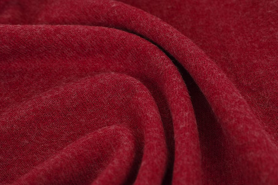 red, fabric, textile, macro, detail, cotton, design, horizontal, HD wallpaper