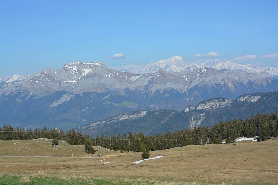 landscape, panoramic, panoramic views, summit, mountain, panorama HD wallpaper