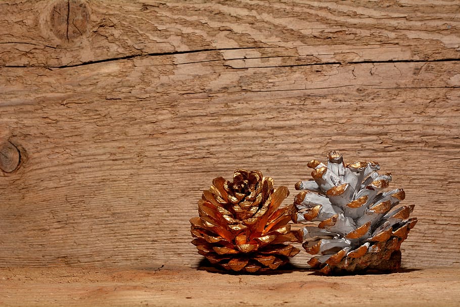 pine cones, wood, background, wood - material, no people, table HD wallpaper