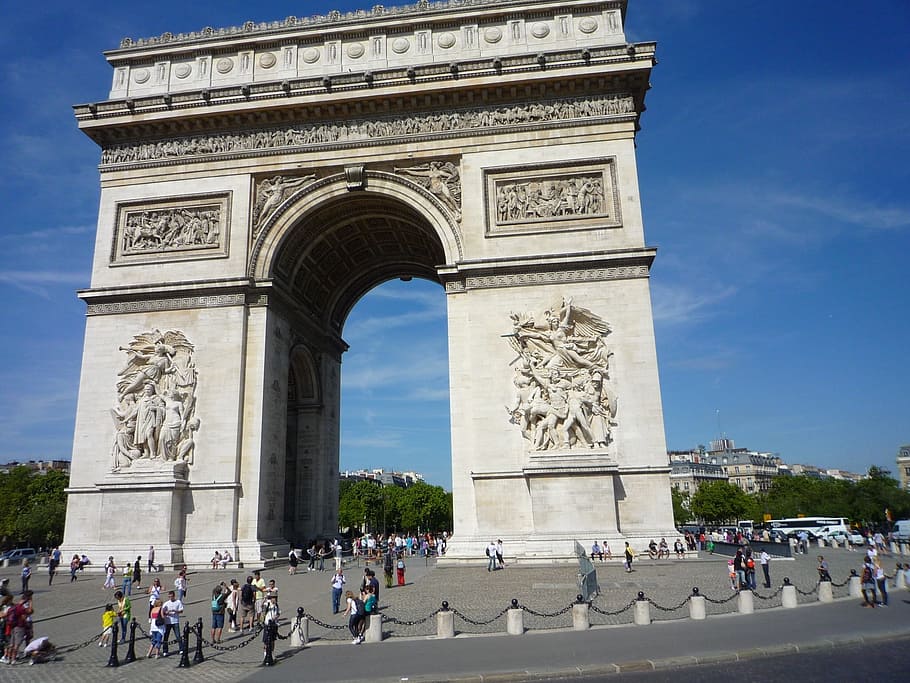 Arc de Triomphe, France, Paris, parisian, french, arch, famous HD wallpaper